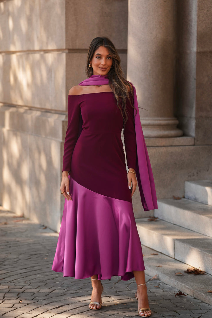 FIONA NAVY BLUE LONG DRESS