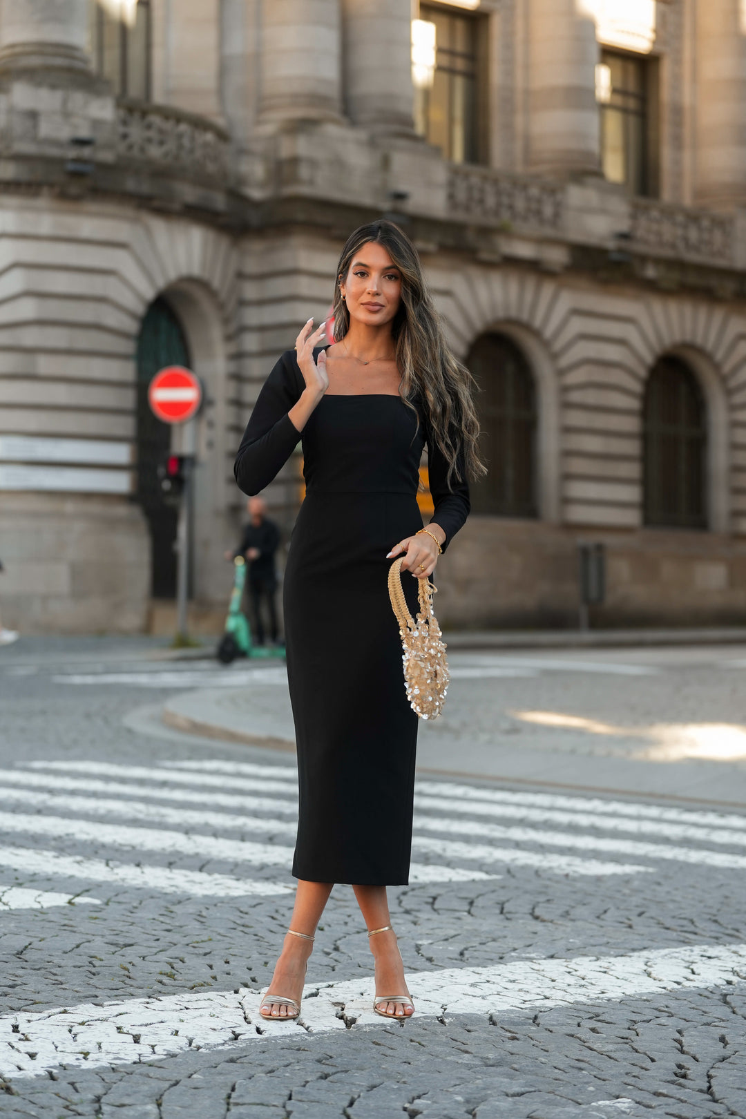 BLACK SELINA DRESS