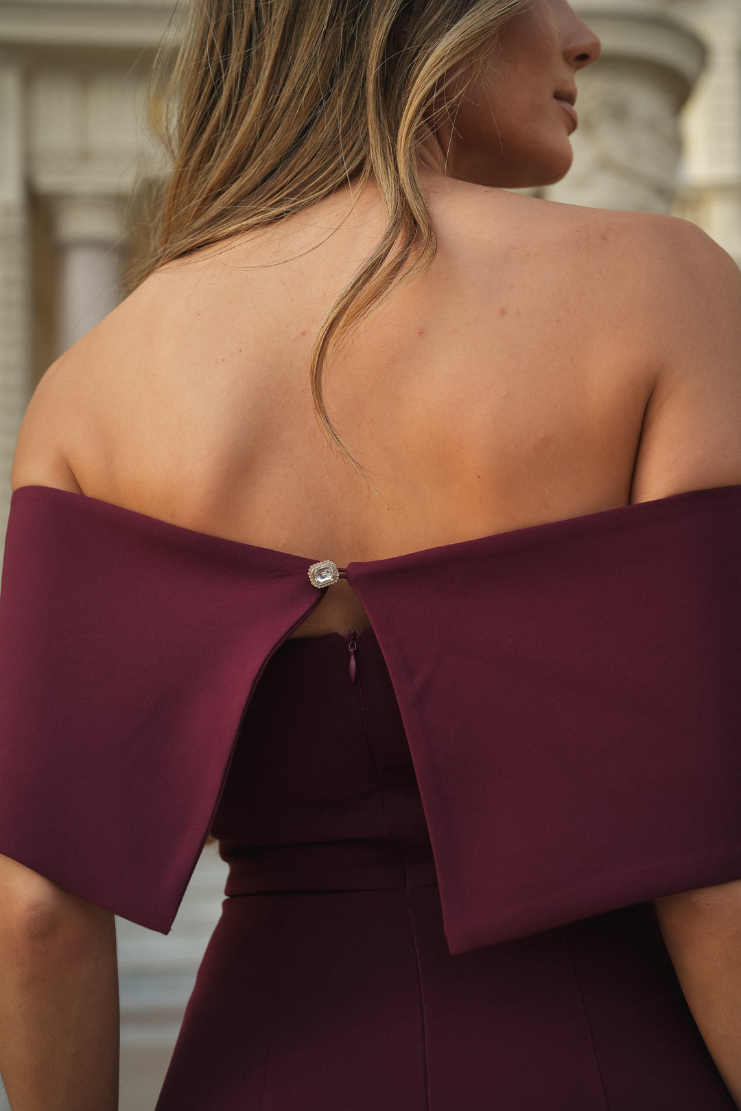 ROBE BATEAU GRENAT
