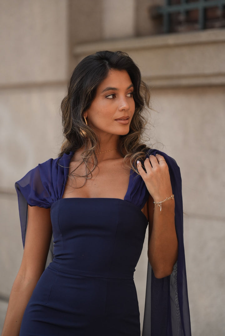 VESTIDO NICOLE AZUL MARINO