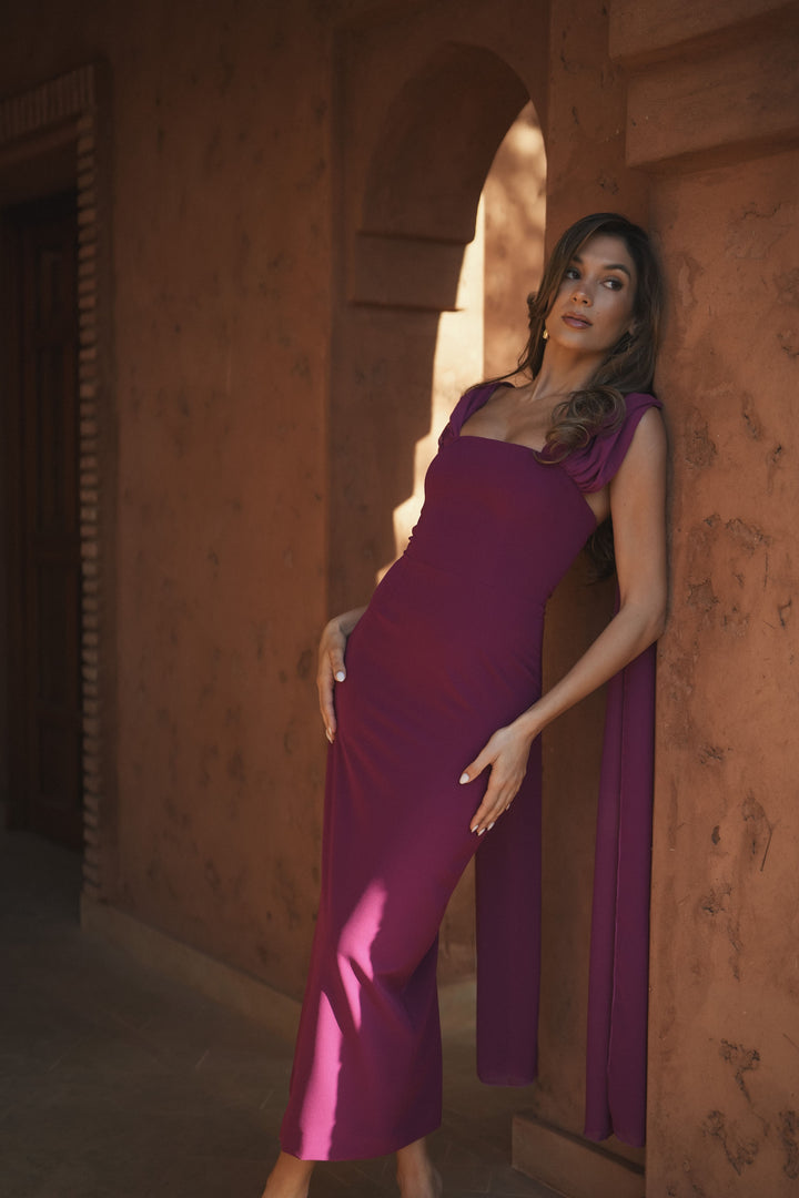 VESTIDO NICOLE MAGENTA