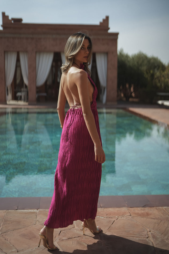 ROBE MARBELLA FUCHSIA
