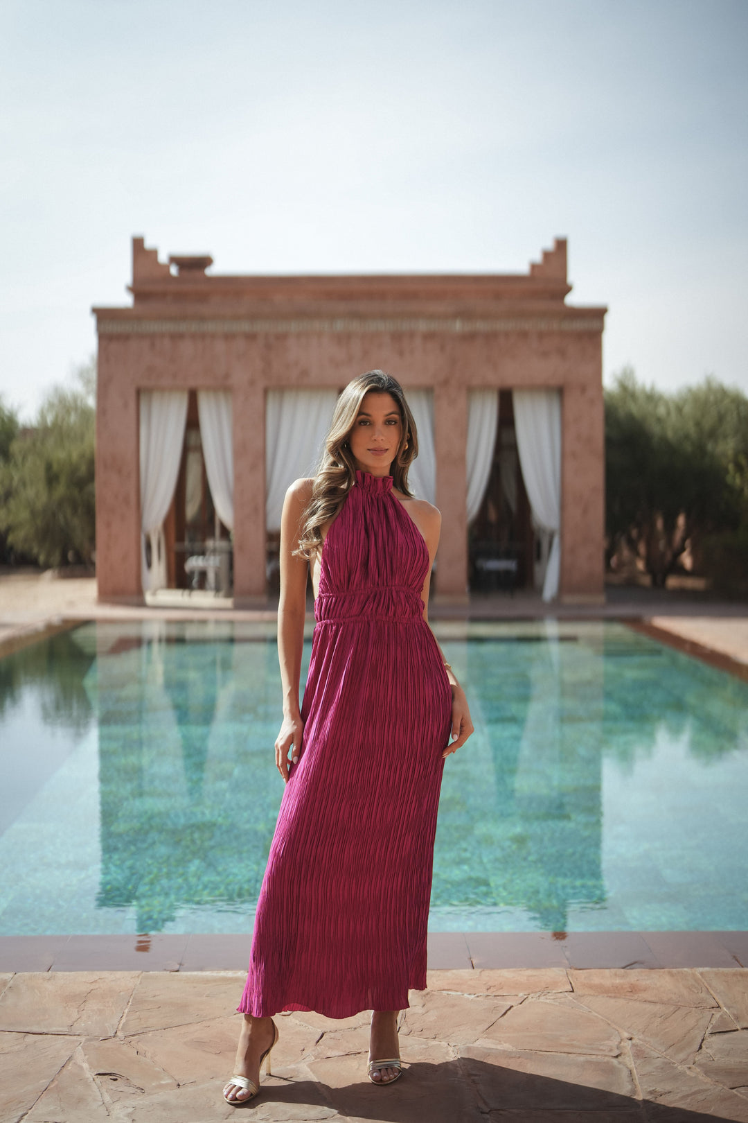 ROBE MARBELLA FUCHSIA