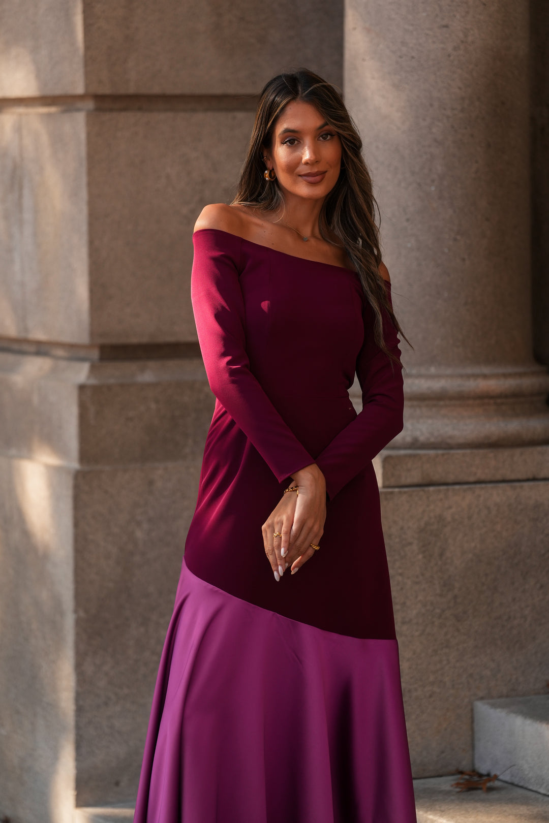 FIONA NAVY BLUE LONG DRESS