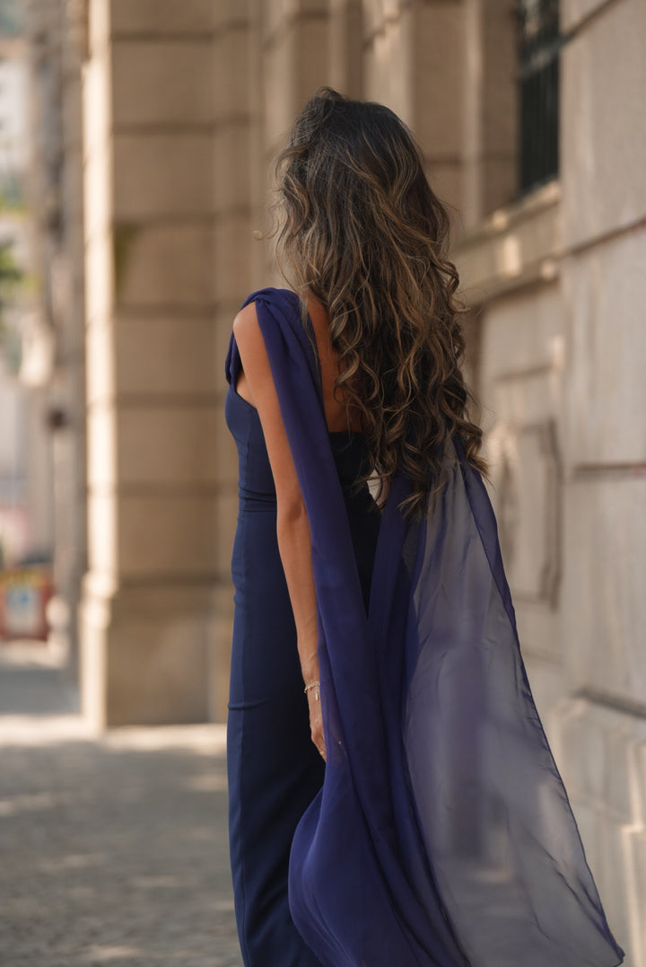 VESTIDO NICOLE AZUL MARINO
