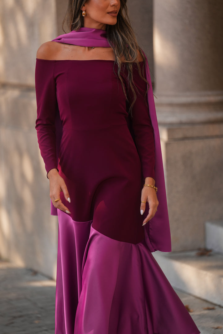FIONA NAVY BLUE LONG DRESS