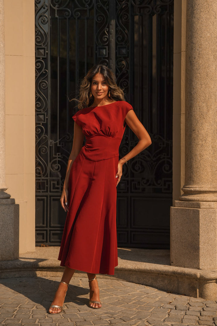 VESTIDO GENOVEVA TEJA