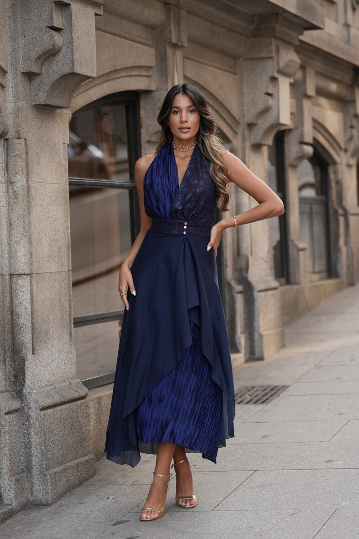 NAVY RIAD DRESS