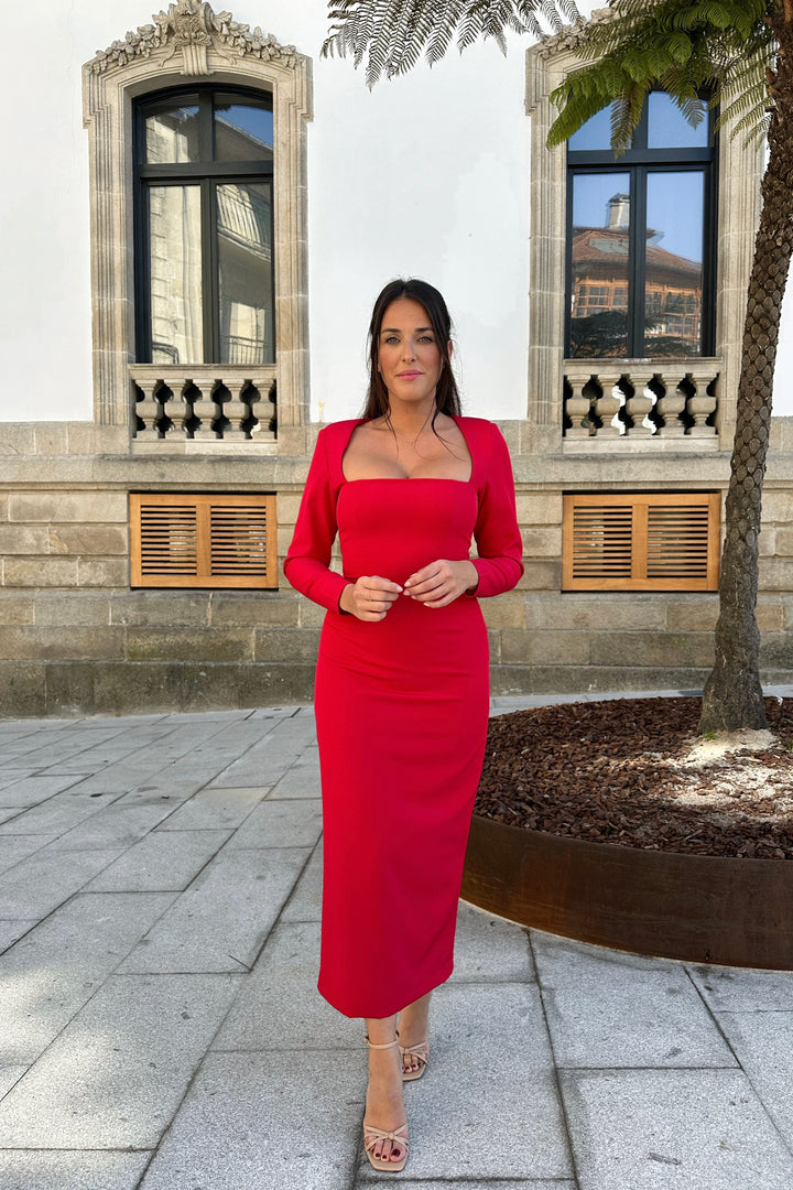 VESTIDO SELINA ROJO