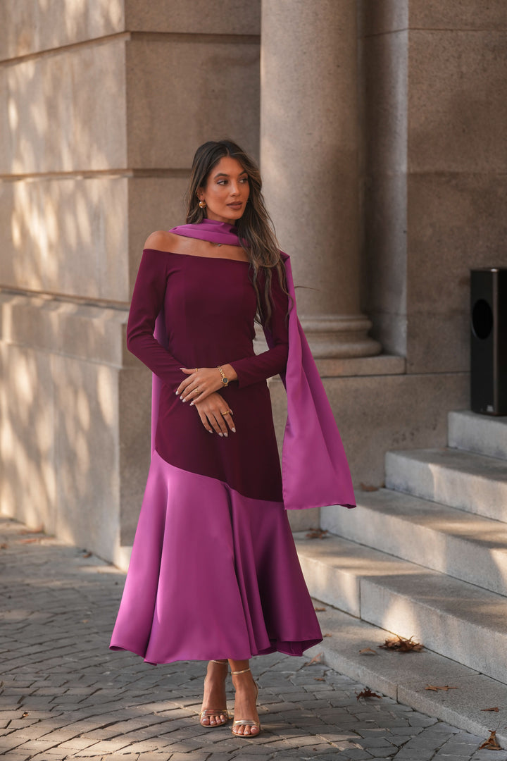 FIONA NAVY BLUE LONG DRESS