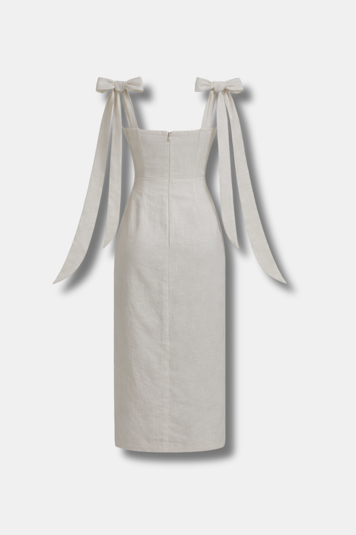 VESTIDO VERONA LINO BLANCO