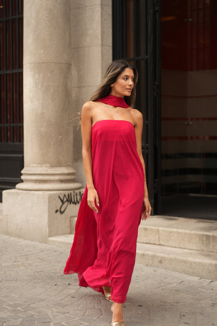 VESTIDO CATANIA ROJO