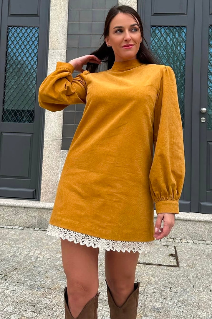 VESTIDO PANA MOSTAZA