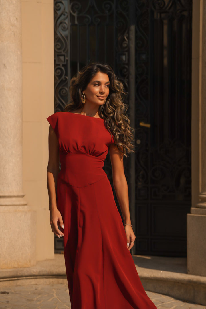 VESTIDO GENOVEVA TEJA
