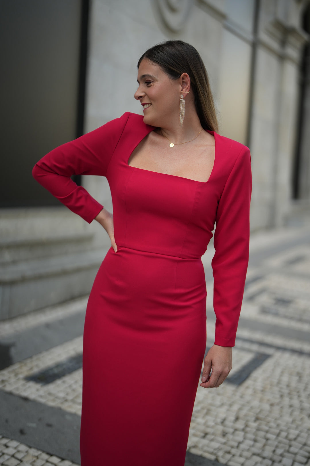 VESTIDO SELINA ROJO