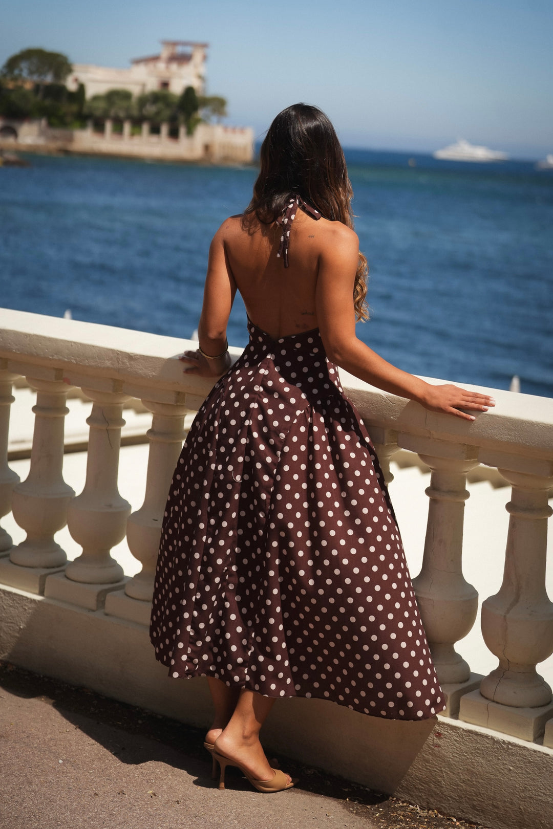 ROBE AZALÉE À POIS