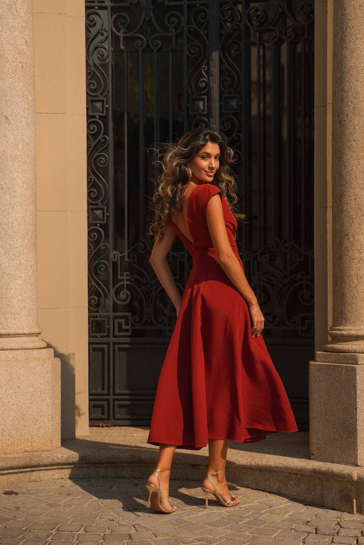 VESTIDO GENOVEVA TEJA