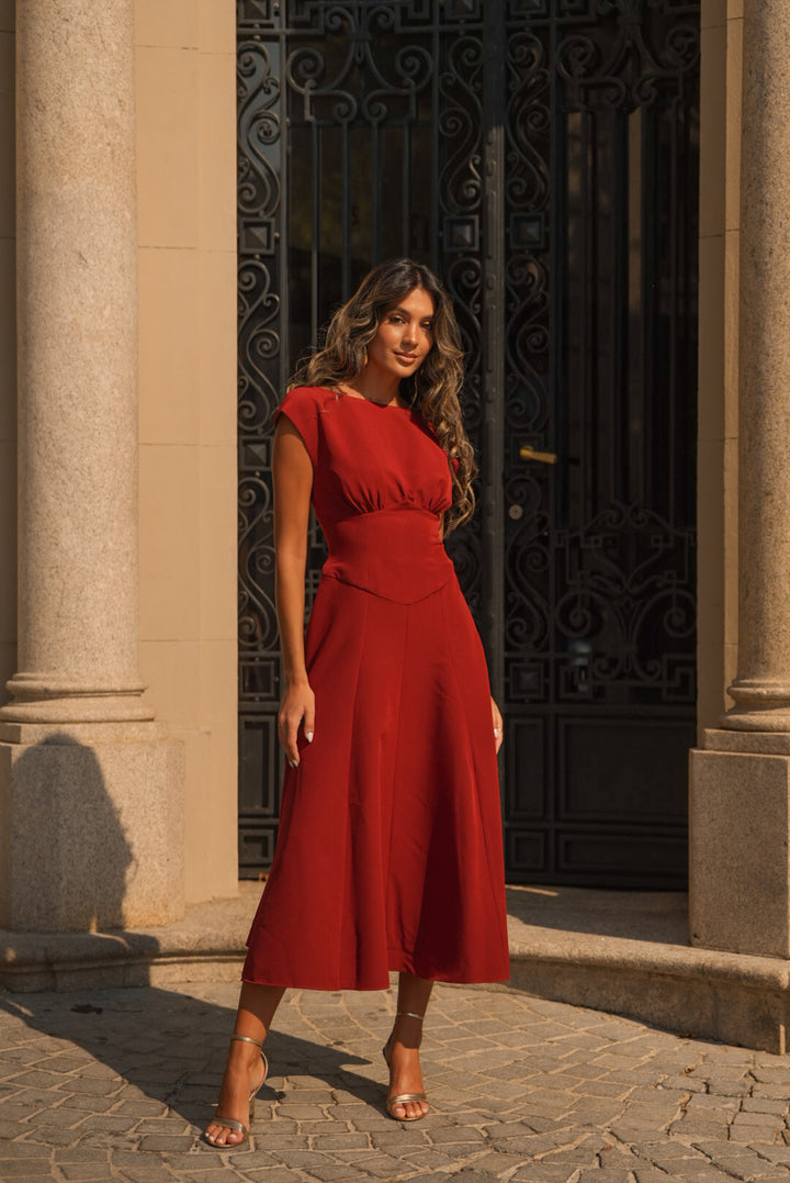 VESTIDO GENOVEVA TEJA