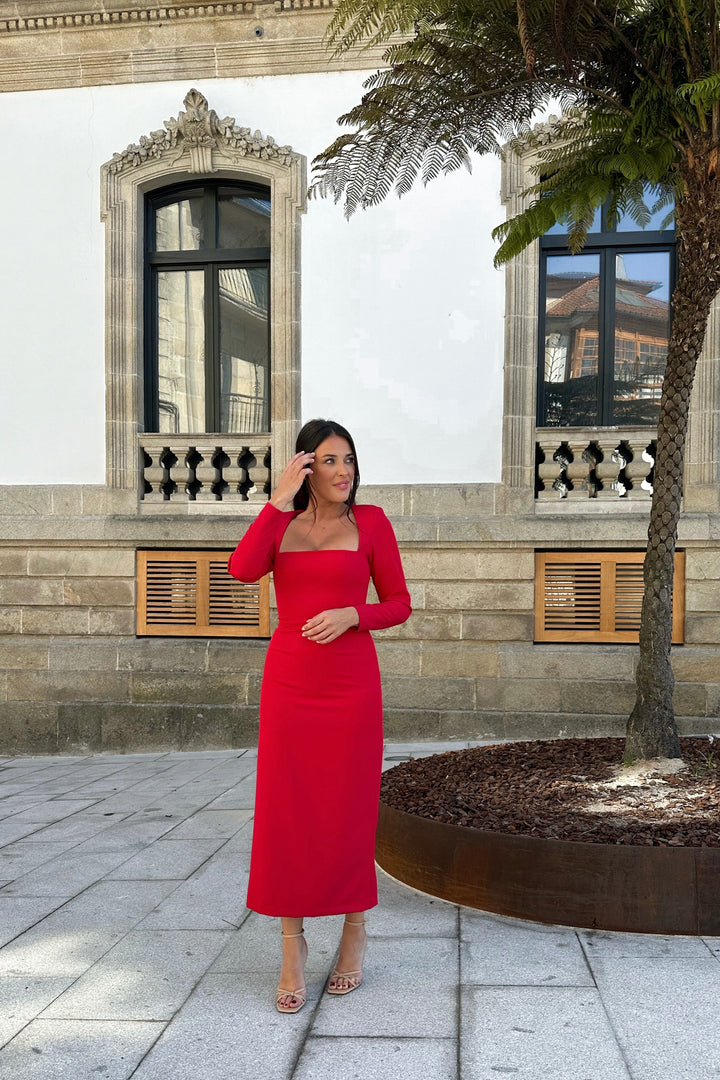 VESTIDO SELINA ROJO