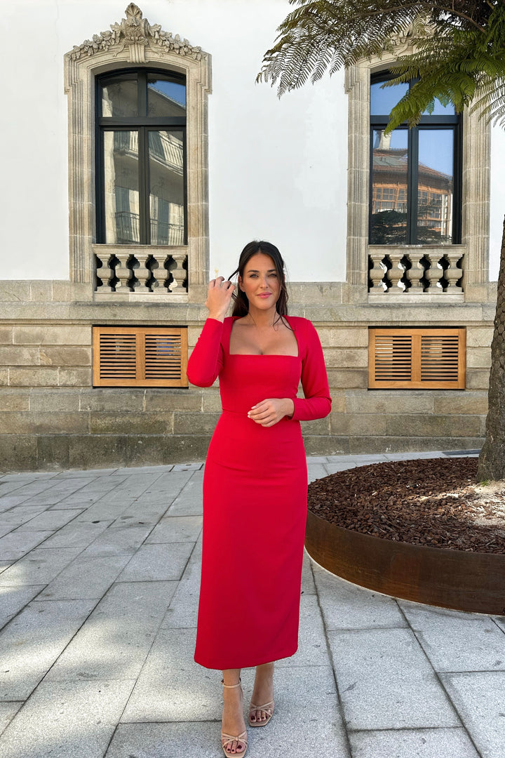 VESTIDO SELINA ROJO