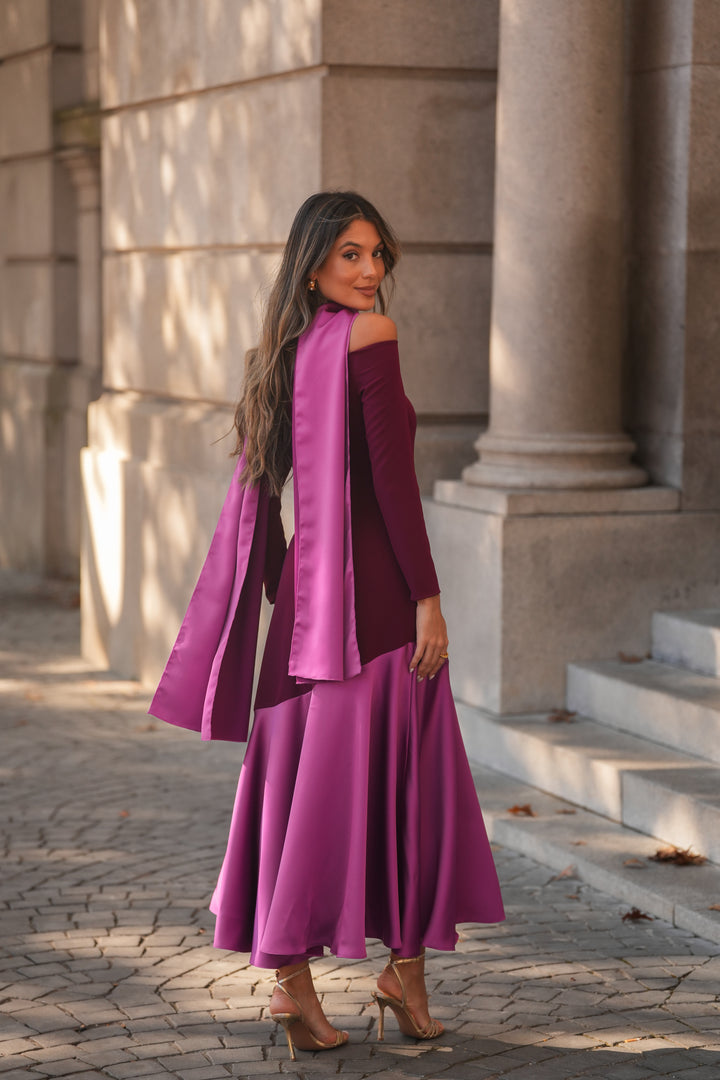 FIONA NAVY BLUE LONG DRESS