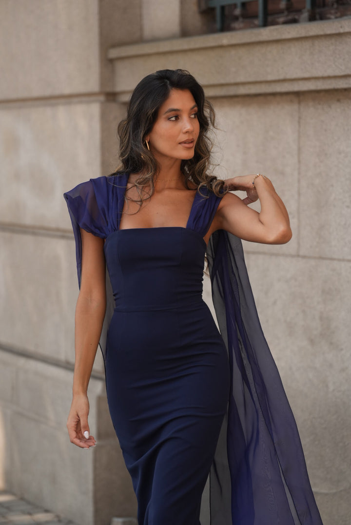VESTIDO NICOLE AZUL MARINO