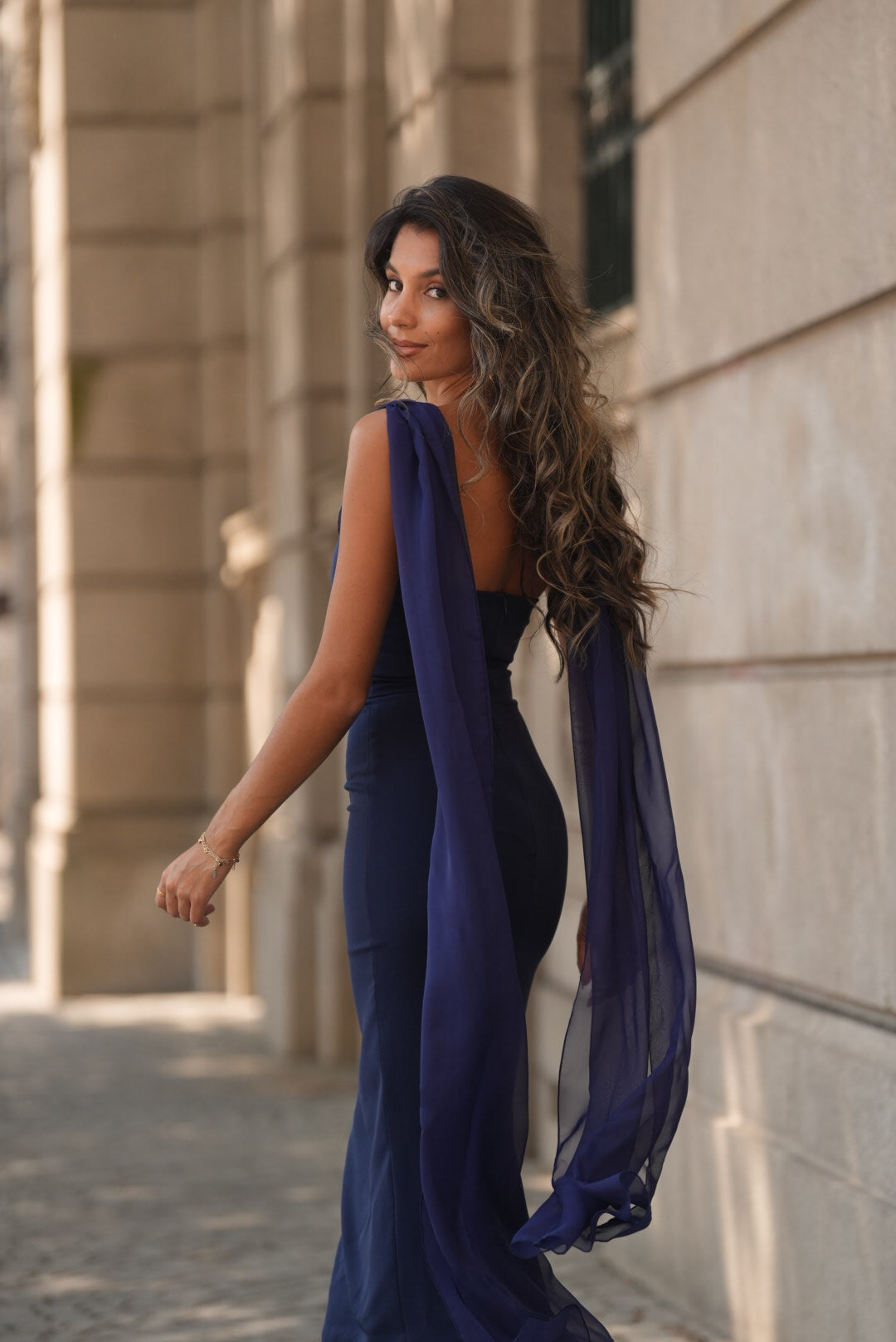 VESTIDO NICOLE AZUL MARINO