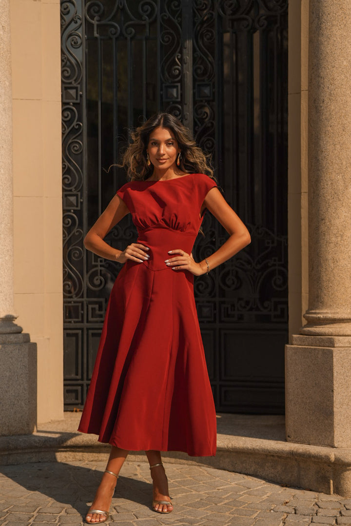 VESTIDO GENOVEVA TEJA