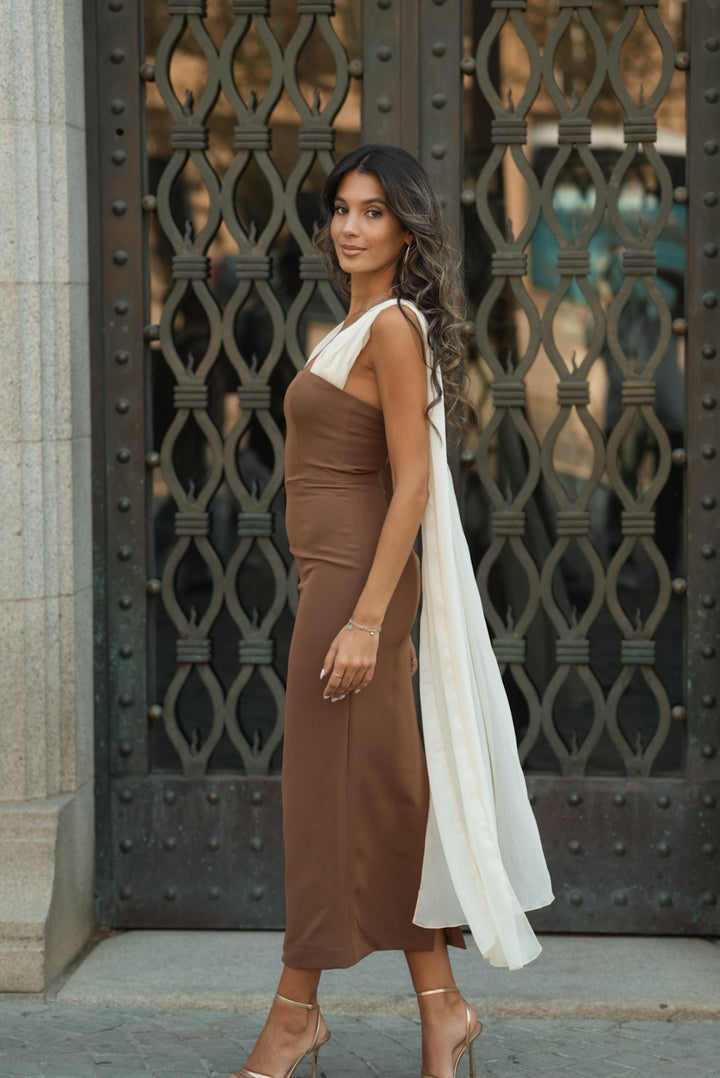 VESTIDO NICOLE MARRÓN