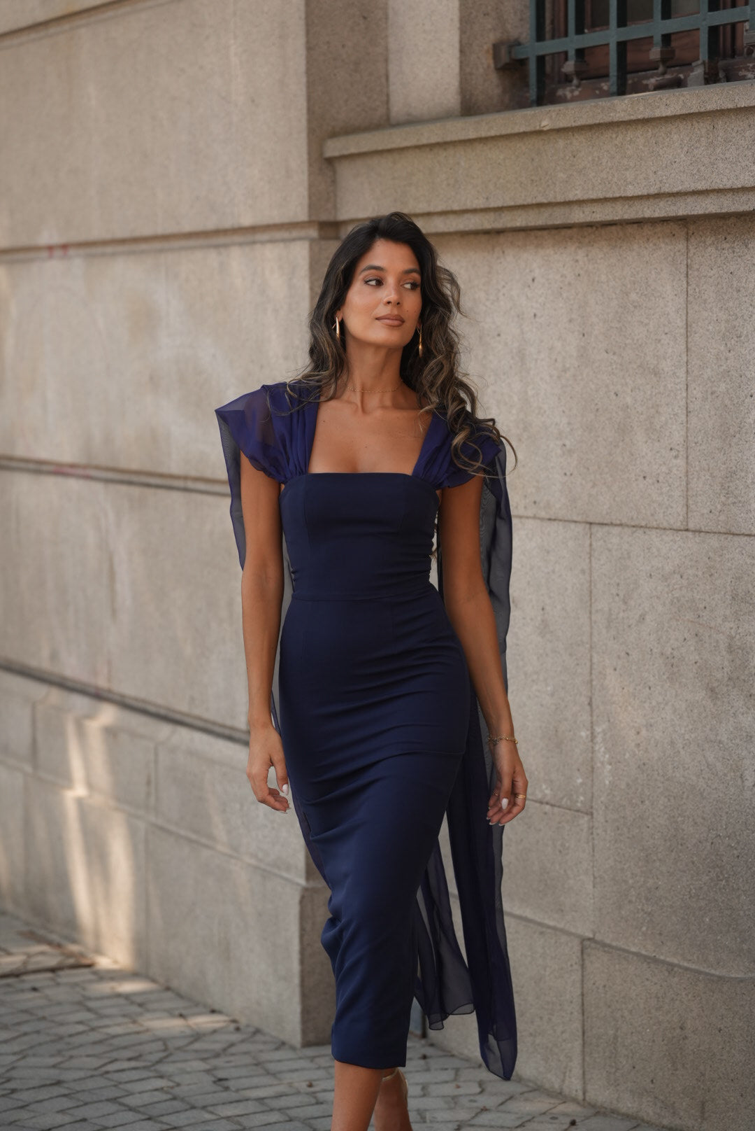 VESTIDO NICOLE AZUL MARINO