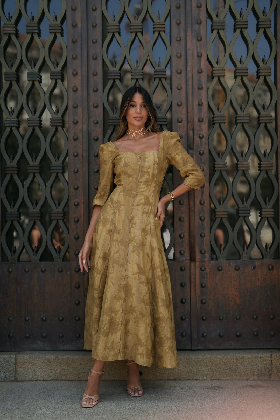 ROBE CAMILLE GRIS CHAUD