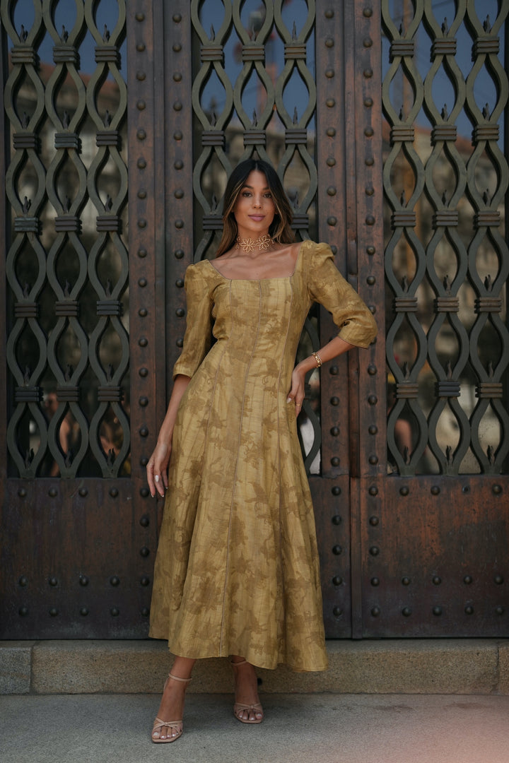 ROBE CAMILLE GRIS CHAUD