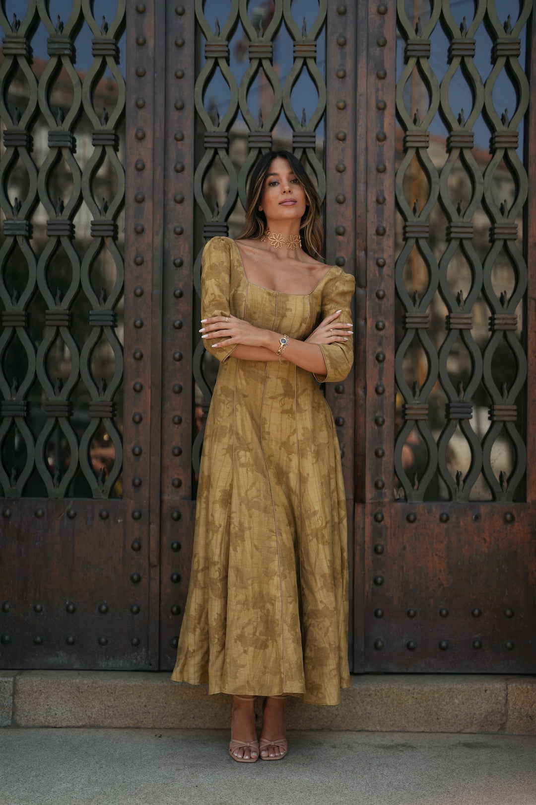 ROBE CAMILLE GRIS CHAUD