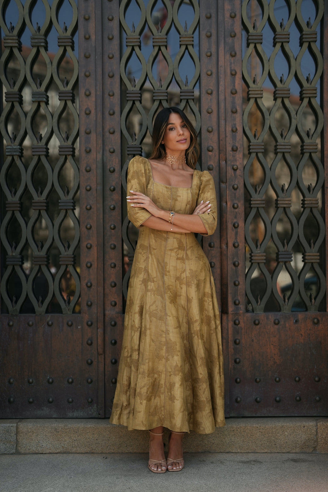 ROBE CAMILLE GRIS CHAUD