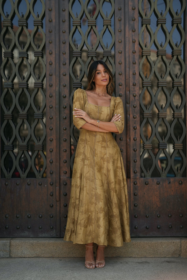 ROBE CAMILLE GRIS CHAUD