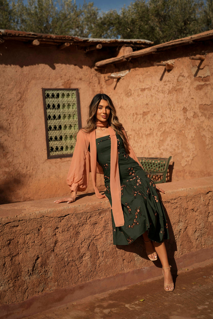 MARSEILLE GREEN EMBROIDERY