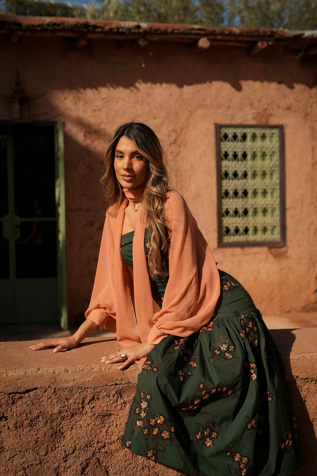 MARSEILLE GREEN EMBROIDERY