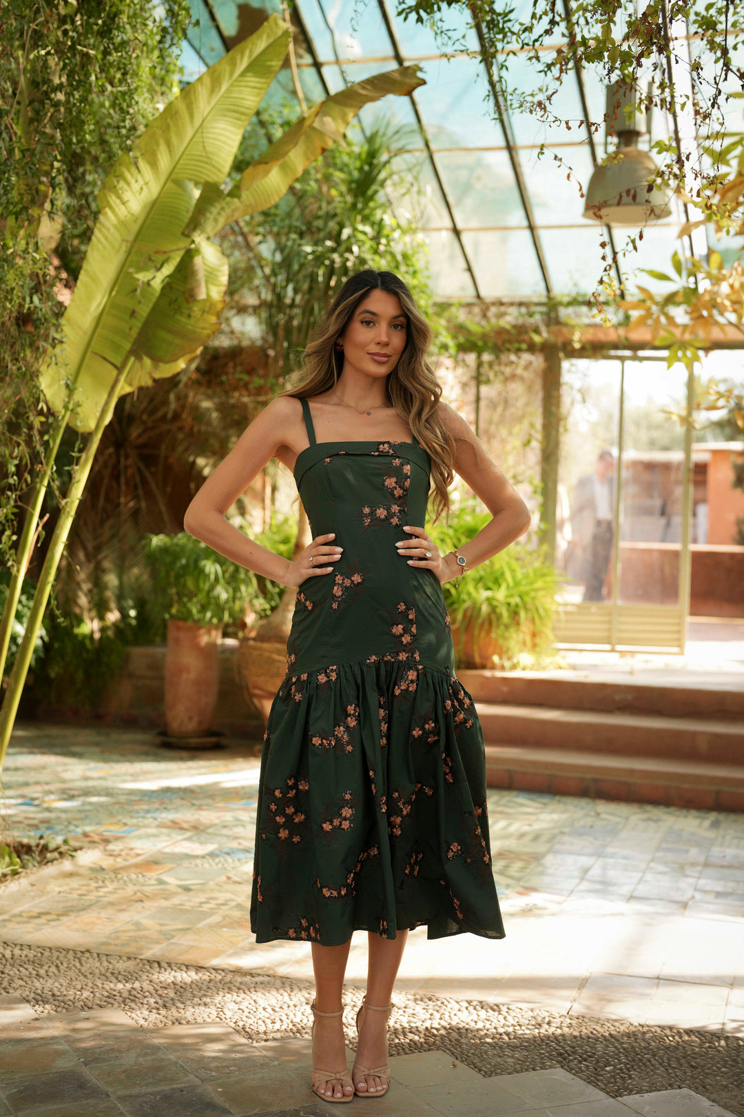 MARSEILLE GREEN EMBROIDERY