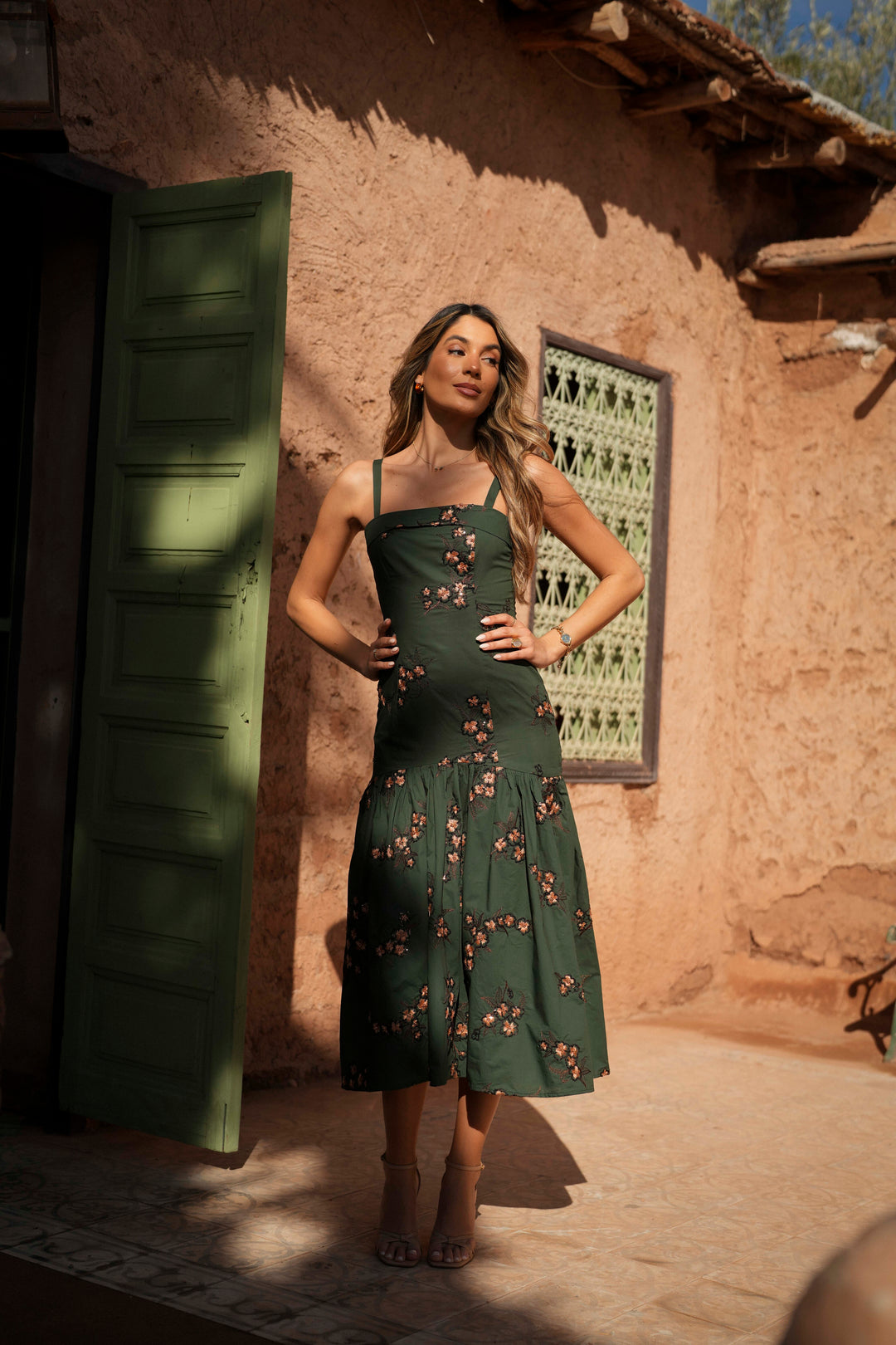 MARSEILLE GREEN EMBROIDERY