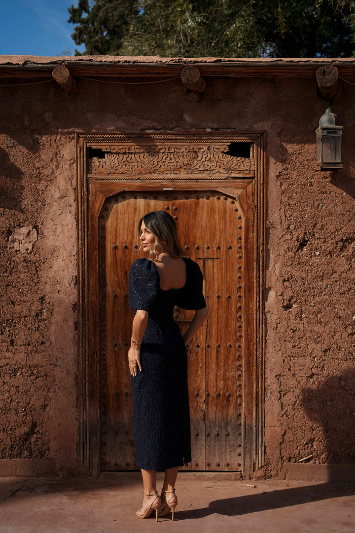 VESTIDO ÉLIA AZUL MARINO