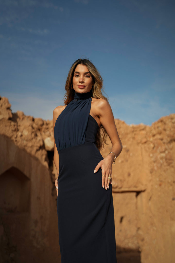 VESTIDO MANUELA AZUL MARINHO