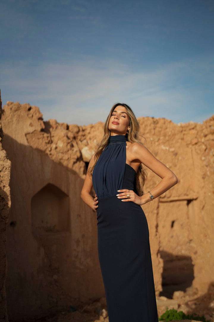 VESTIDO MANUELA AZUL MARINHO