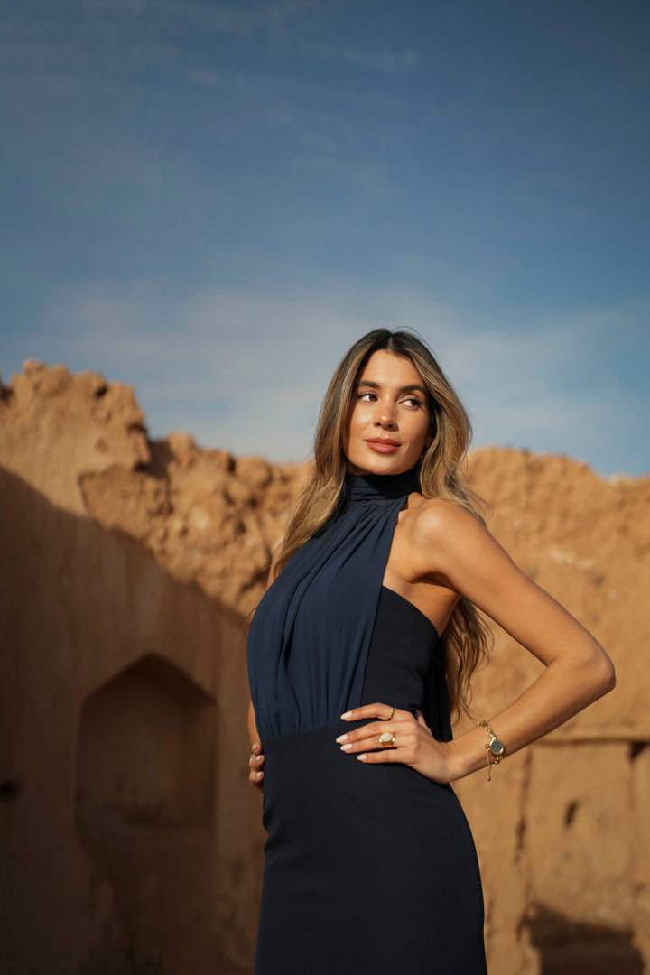 VESTIDO MANUELA AZUL MARINHO