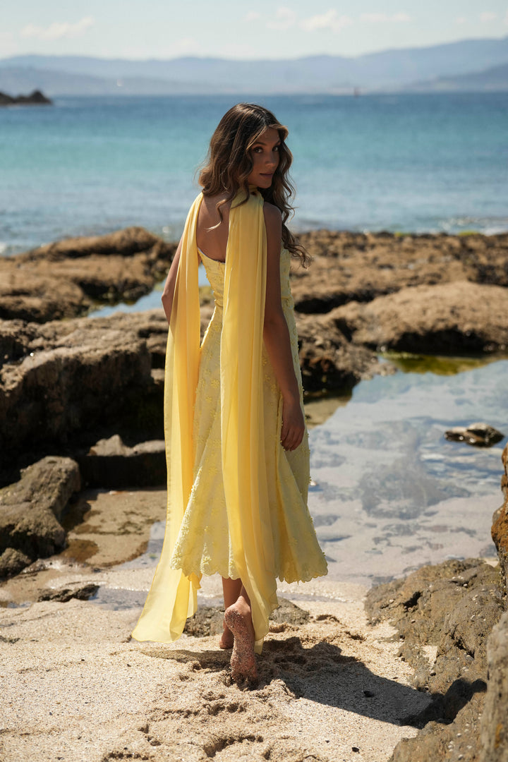 VESTIDO FLORA AMARILLO