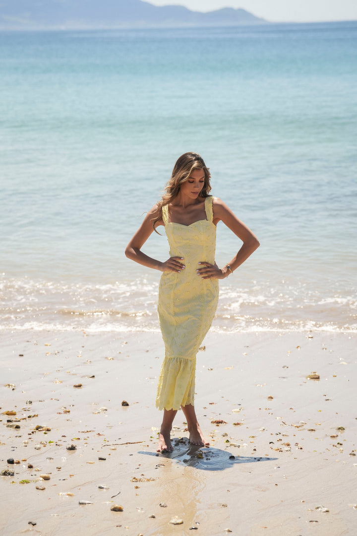 VESTIDO SALITRE AMARELO