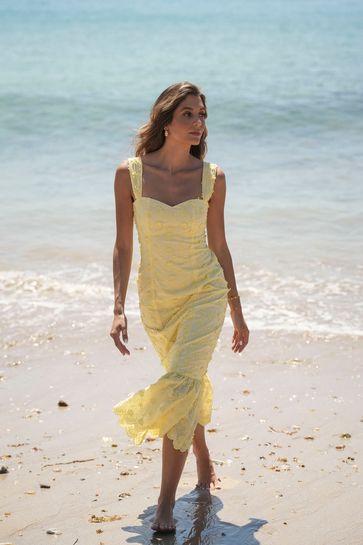 VESTIDO SALITRE AMARELO