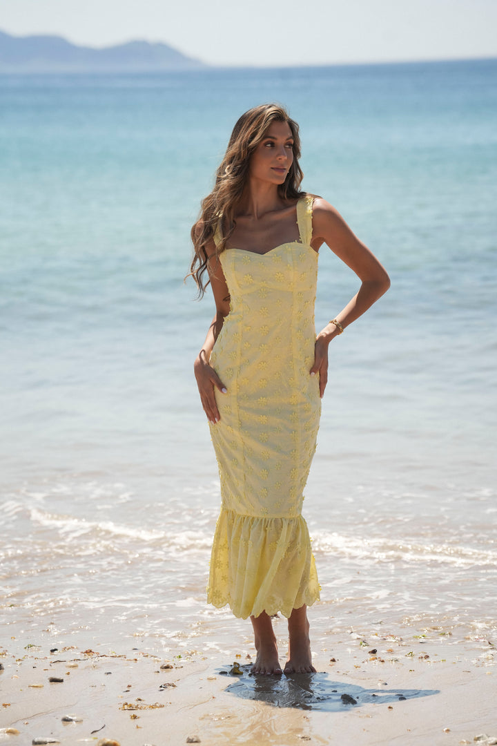 VESTIDO SALITRE AMARELO
