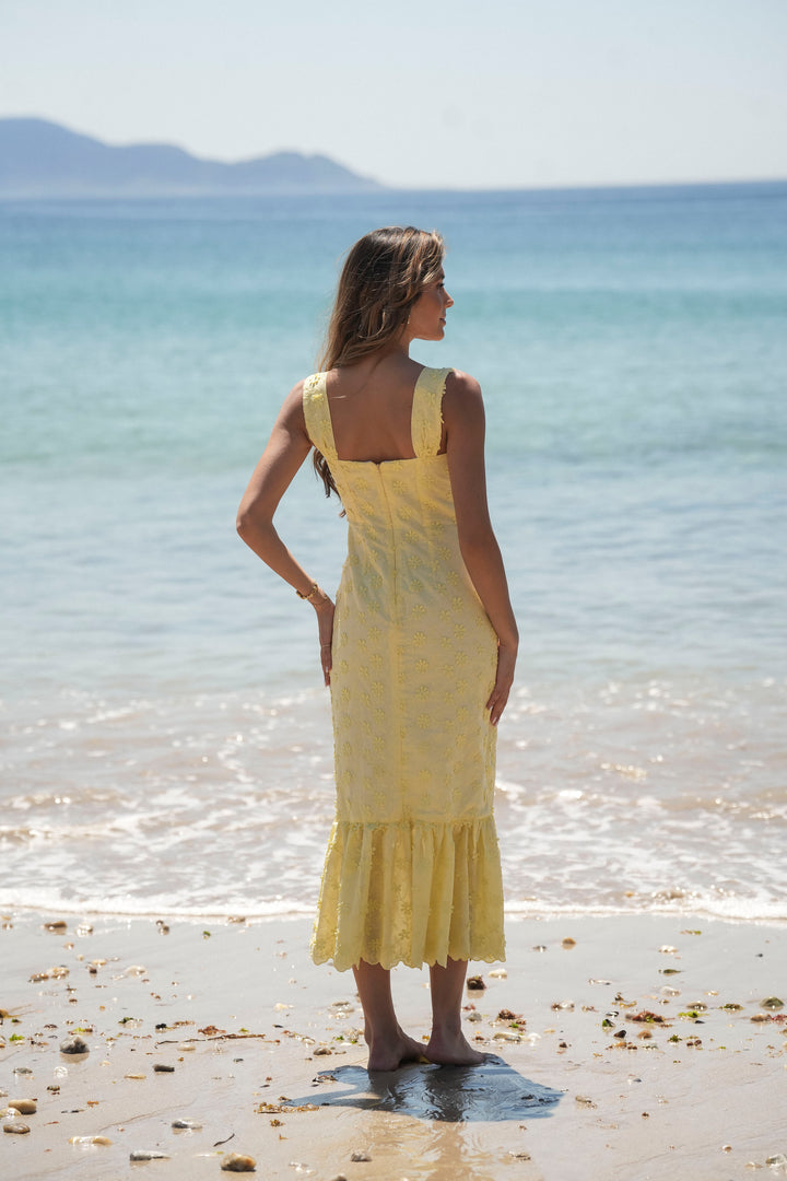 VESTIDO SALITRE AMARELO