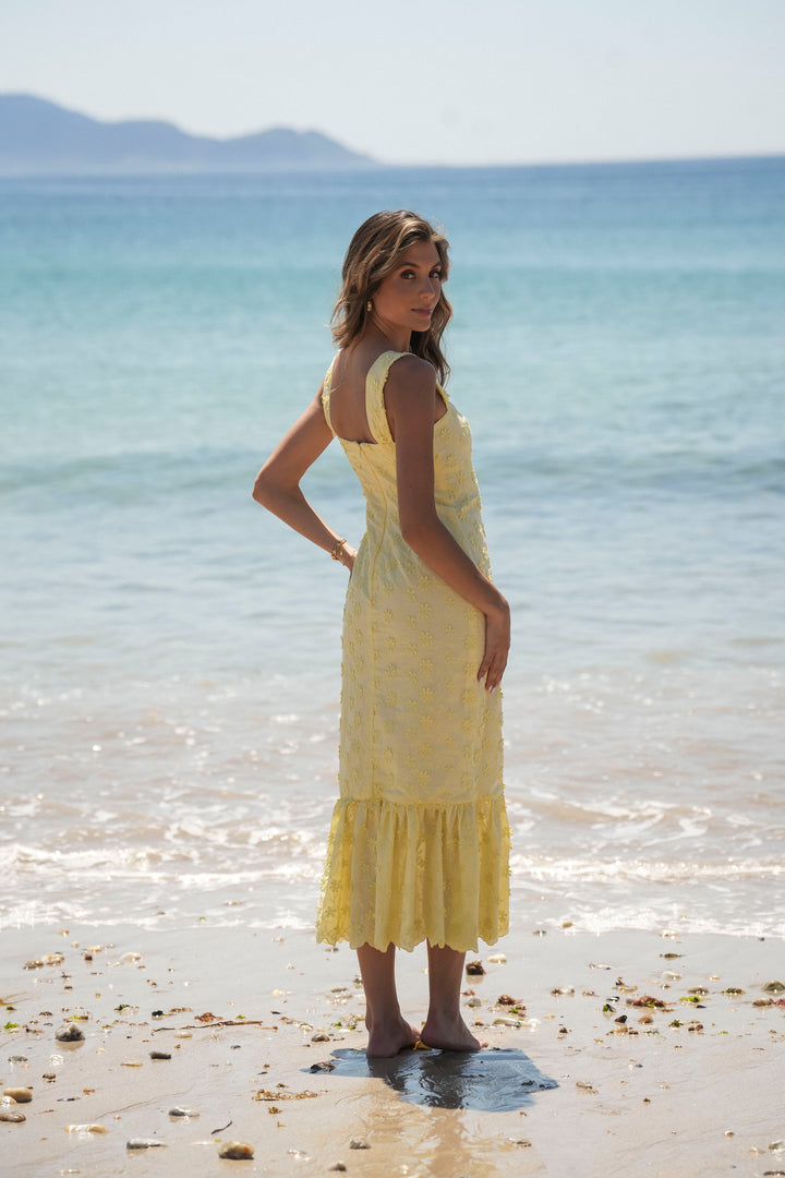 VESTIDO SALITRE AMARELO