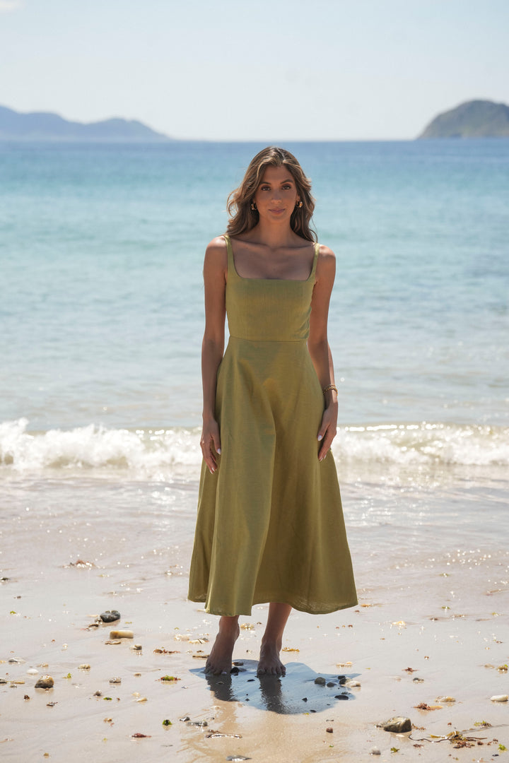 MARTINA GREEN DRESS